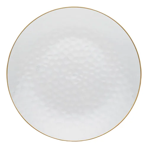 Vista 18 de Restaurantware Moderna - Platos desechables de 7.5 pulgadas, 40 platos de plástico duraderos para fiestas, platos llanos de plástico transparente