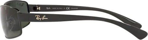 Vista 4 de Ray-Ban Lentes de sol rectangulares polarizados metálicos RB3364