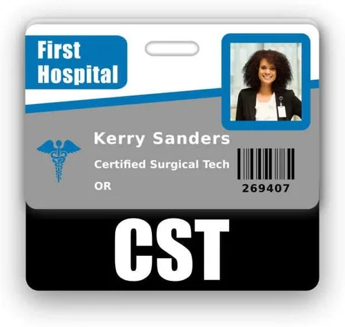 Vista 3 de CST Badge Buddy - Tablas de conversión horizontales con altura y peso (estándar, negro)