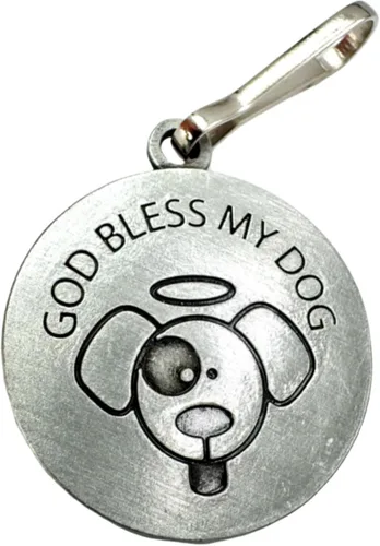Vista 2 de Westmon Works Medalla de perro de San Francisco para collar con tarjeta santa de oración