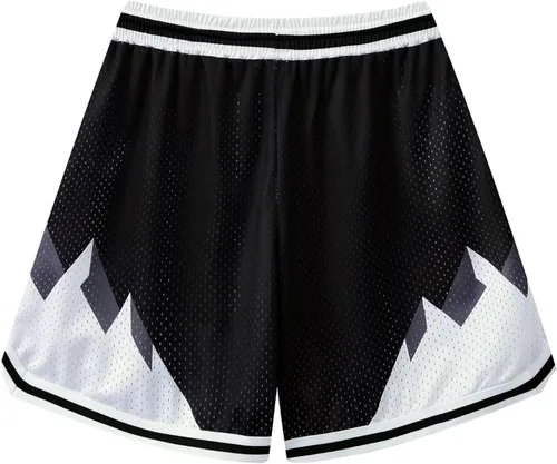 Vista 2 de DIOTSR Pantalones cortos de baloncesto para hombre, estilo casual, retro, gráficos, atléticos, para correr, pantalones cortos de diseñador