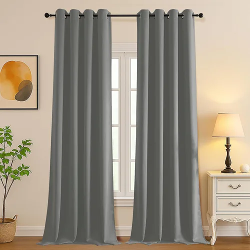 Vista 22 de Simplebrand Juego de 2 paneles de cenefa aguamarina para ventana de cocina de 14 pulgadas de largo, cortinas de oscurecimiento de habitación
