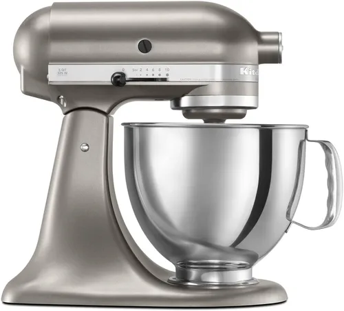 Vista 20 de KitchenAid KSM150PSCV Artisan Series Batidora de pie de 5 cuartos con escudo vertedor - Caviar