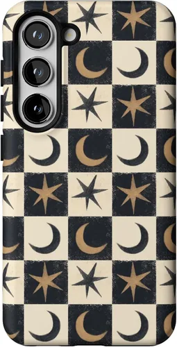 Vista 361 de Casely Funda para Galaxy S9 Postura de cadáver Yoga de esqueleto Diseño protector delgado esencial de doble capa
