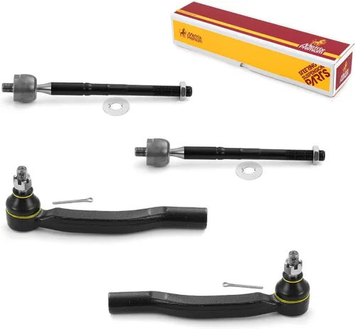 Vista 155 de Metrix Premium Chassis Parts - Kit de 4 piezas de extremos de barra de acoplamiento frontal exterior e interior compatible con Nissan Pathfinder