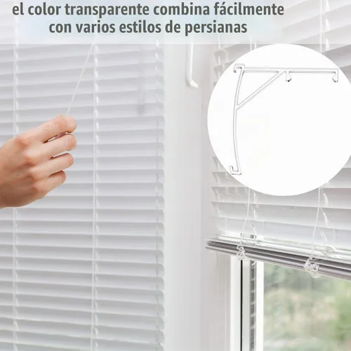 Vista 5 de Patelai 4 clips de cenefa verticales para persianas de 3.5 pulgadas