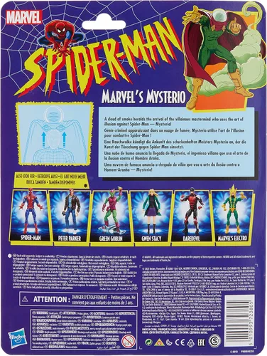 Vista 2 de Figura de acción Spider-Man Marvel's Mysterio Retro Collection para niños a partir de 4 años