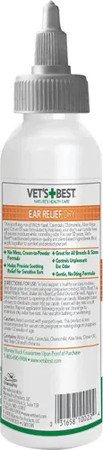 Vista 2 de Vet's Best Alivio para Oídos Secos para Perros, 4 oz Fight Dry Ears, Relieve Dry Discomfort & Odors, Supports Healthy Ears, Gentle Daily Cleansing