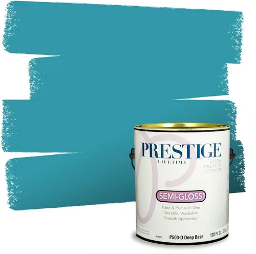 Vista 97 de PRESTIGE Pintura interior e imprimación en uno, salpicaduras acuosas, cáscara de huevo, 1 galón