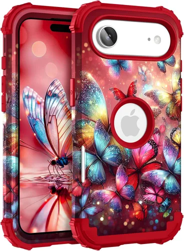 Vista 153 de Hocase Funda para iPhone SE 2022/2020, resistente a prueba de golpes, de plástico duro+goma de silicona, funda protectora híbrida para iPhone SE