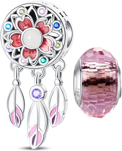 Vista 155 de LNQOBU Happy Life - Colgante para pulseras de abalorios, plata de ley 925 para mujer (con un espaciador de cuentas)
