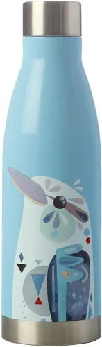 Vista 11 de Maxwell & Williams Pete Cromer - Botella de agua aislada, diseño de martín pescador azul, acero inoxidable sin BPA, 0.2 fl oz