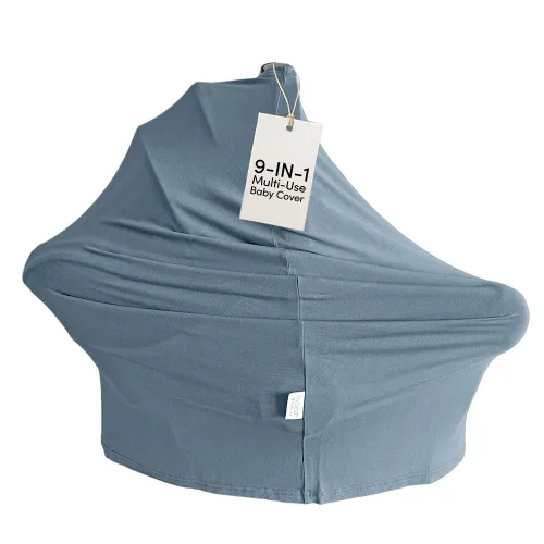 Vista 8 de MOZAH Funda de asiento de coche para bebé, hojas beige, 100% muselina orgánica, suave, transpirable y ligera, esencial para asiento de automóvil