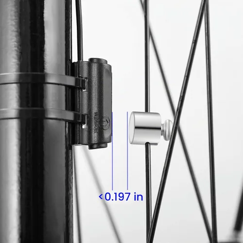 Vista 3 de Computadora de bicicleta, computadora de bicicleta con cable, 19 funciones, velocímetro, impermeable, con retroiluminación Rojo
