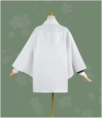 Vista 4 de IOKTSS Demon Tanjiro Nezuko Shinobu - Disfraz de cosplay de anime Slayer kimono, conjunto de disfraz de Halloween con pelucas para hombres y mujeres