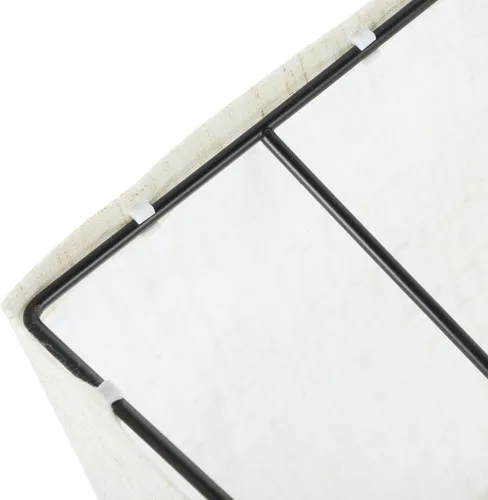Vista 7 de Kichvoe Pantalla de lino beige para enchufe de luz E27, pantalla rectangular para lámpara de pie, cubierta de lámpara de tela extraíble para uso
