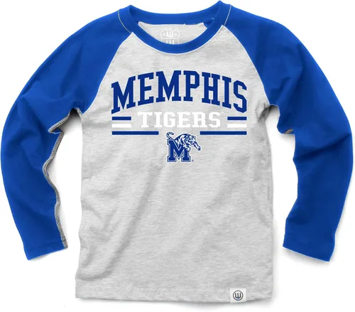 Vista 19 de Wes and Willy NCAA playera raglán de manga larga para niños