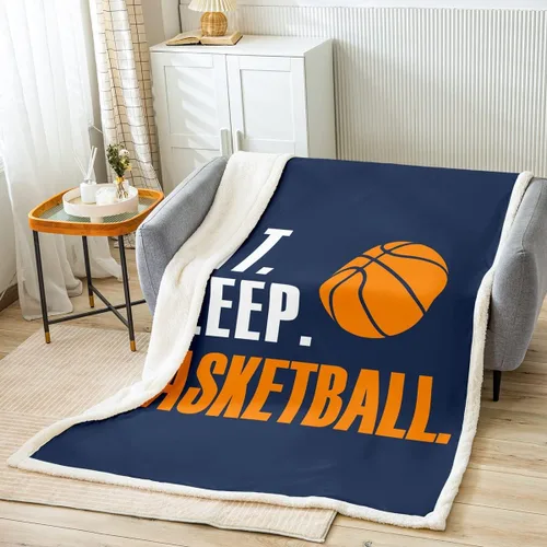 Vista 47 de Feelyou Football Throw Blanket Basketball Sports Soft Fleece Sherpa Cozy Fuzzy Plush Warm Soccer Ball Game Fuzzy Plush Throw Black Baseball Gaming