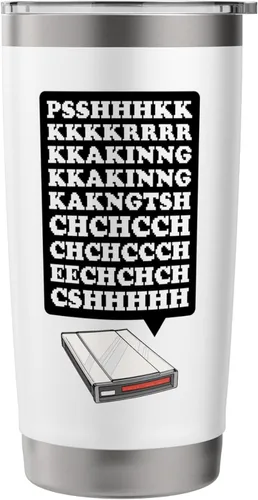 Vista 3 de 90s Nostalgia Retro 90s Dial Up Internet Vintage Stainless Steel Insulated Tumbler