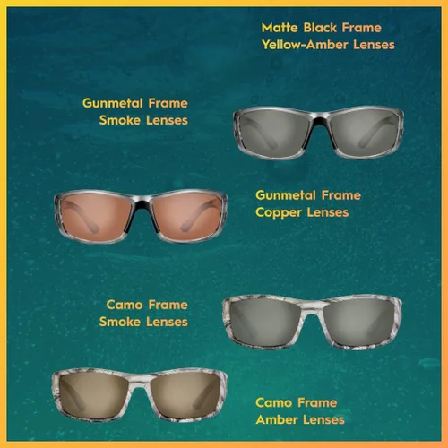 Vista 6 de Flying Fisherman Gafas de sol rectangulares Buchanan para mujer