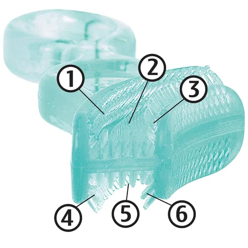 Vista 4 de Cepillo de dientes mordedor Baby's 1st Toothbrush de Baby Buddy, Azul