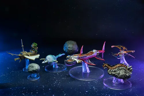 Vista 7 de WizKids Iconos D&D de los reinos: escala de barcos - Encuentros con asteroides