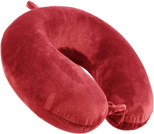 Vista 6 de GDEOUP Almohada de viaje - Almohada cervical de espuma viscoelástica, almohada de apoyo para el cuello, lujosa compacta y ligera de empaque rápido
