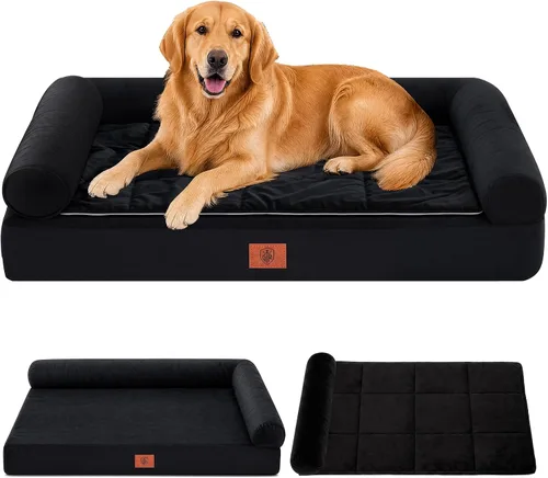 Vista 30 de GTPLAYER Dog Bed, Egg-Crate Foam Pressure Relief with Waterproof Washable Pet Bed 23.6" with 2-in-1 Cooling/Warming Pad, Non-Slip Bottom, Detachable
