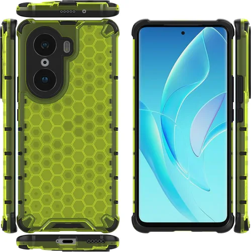 Vista 170 de Pzwoxukhov Funda compatible con Huawei Nova 3i, compatible con Huawei P Smart+ 2018 Honeycomb Anti-Drop Shock-Absorbing Case Negro