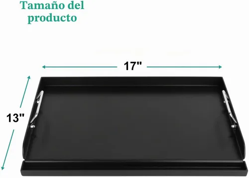 Vista 2 de Plancha antiadherente universal para estufa de gas/parrilla/eléctrico