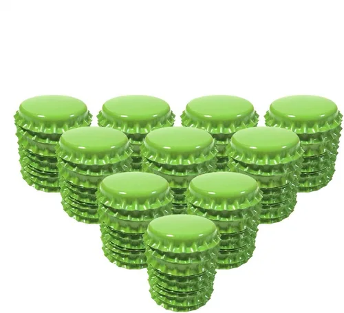 Vista 13 de HAWORTHS - 100 unidades de coronas para botellas, tapas decorativas de doble cara, calcomanías impresas para botellas para lazos para el cabello