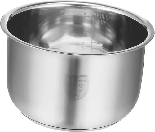 Vista 6 de SHERCHPRY Instants Pot - Olla de cocina interior de acero inoxidable de 2 litros, recipiente interior de repuesto para olla a presión tradicional
