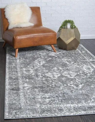 Vista 11 de Unique Loom - Alfombra estilo tradicional de Rosso Collection, Polipropileno, Beige/anaranjado