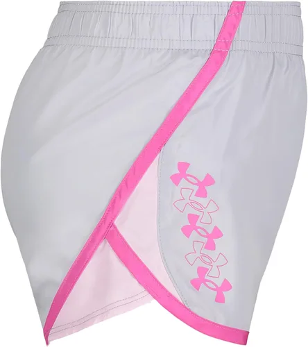 Vista 2 de Under Armour Girls' Fly by Short, Elastic Waistband, Logo Detail, Lightweight
