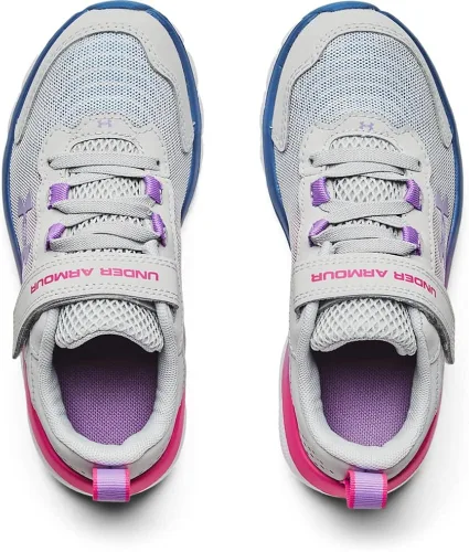 Vista 3 de Under Armour Tenis de correr unisex Assert 9 con cierre alternativo para niños