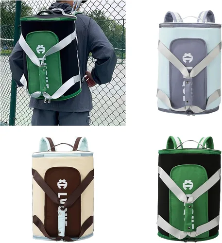 Vista 2 de Bolsa deportiva de gimnasio para hombres y mujeres con compartimento para zapatos, bolsa de viaje de viaje, mochilas para pasar la noche