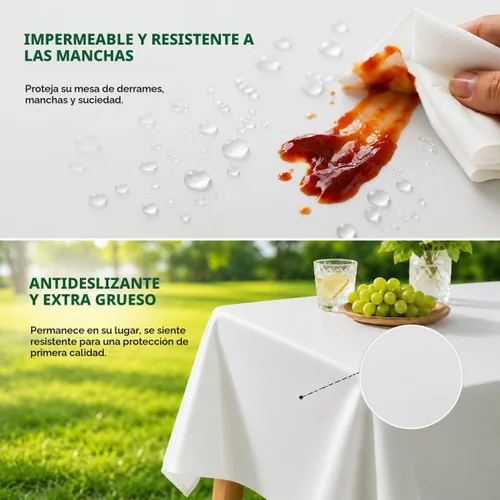 Vista 4 de ANECO Manteles 100% compostables (54 x 108 pulgadas, 3 unidades)