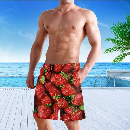 Vista 5 de visesunny Novedosos pantalones cortos de playa para hombre, de secado rápido, para vacaciones, fiestas, deportes, correr, natación, trajes de baño
