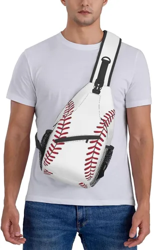 Vista 7 de Bolso bandolera de pecho de vaca casual para mujeres y hombres, bandolera bandolera bandolera bolsa de hombro para viajes, senderismo, gimnasio