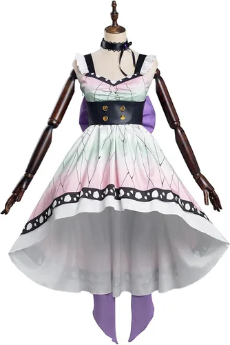 Vista 2 de Cosplaypark Kochou Shinobu Lolita - Juego de vestido de sirvienta de anime para mujer, disfraz de fiesta de Halloween