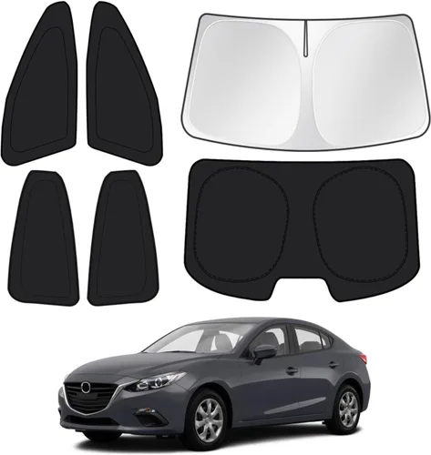 Vista 163 de Canvcle Parasol para parabrisas para Tesla modelo Y/3 2017-2025 2026 (compatible con modelos 2025 Y Juniper/2024 Modelo 3 Highland), parasol grueso