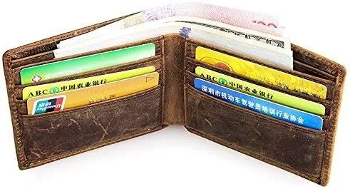 Vista 5 de HRS Carteras de cuero genuino para hombre Crocodiile Crocodiile