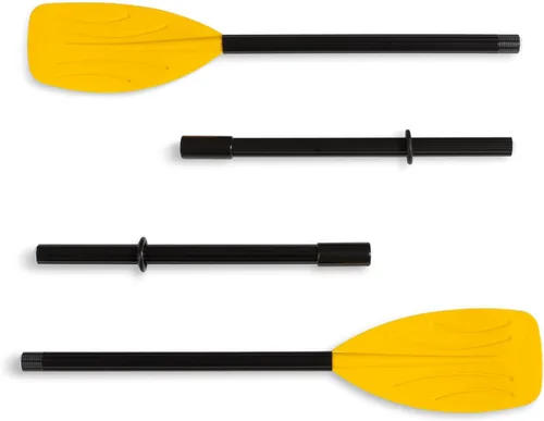 Vista 8 de Set de Bote Hinchable Intex Challenger 2: Incluye Remos Deluxe de 48 Pulgadas y Bomba de Alta Potencia Amarillo