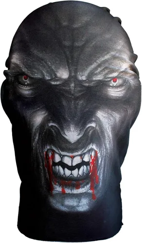 Vista 2 de Máscaras de Halloween para hombres Máscaras de cara completa para hombre, disfraz barato para adultos, disfraces de vampiro para adultos