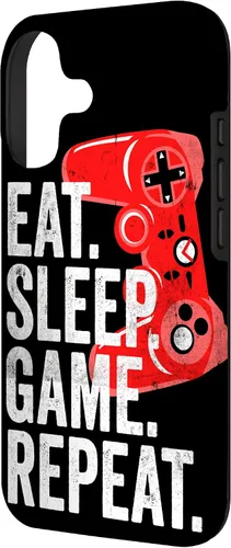 Vista 2 de Video Games Eat Sleep Game Funny Gamer Boys Teens Gift Case for iPhone 17