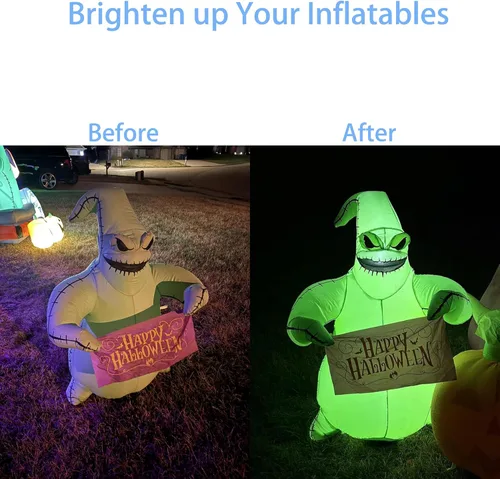 Vista 2 de Luces de repuesto blancas de 12 V para inflables con almohadilla autoadhesiva, 20 unidades, 3 LED, ideal para inflables de vacaciones en el patio