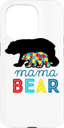 Vista 14 de Autism Awareness Mama Bear Autistic Mom Gift Case for iPhone 17
