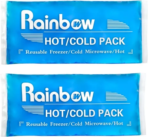 Vista 9 de Bolsas de hielo de gel grandes para lesiones, compresas reutilizables para aliviar el dolor, rehabilitación, paquete de gel de hielo cómodo, terapia