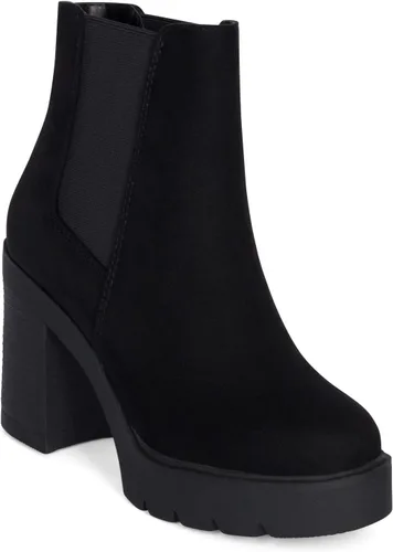 Vista 3 de STYLISH S DIVINE - Botines Chelsea con plataforma y punta redonda para mujer