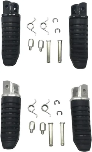 Vista 2 de Pedal de motocicleta, reposapiés delantero para motocicleta Suzuki V-Strom 650 DL650 GSX1300R GSX1300R GSX1300 apto para Hayabusa (color : plateado)